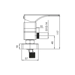 Смеситель для душа Koer KB-30010-01 (Цвет хром) (KR3486) №2