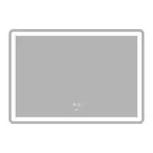 Зеркало Zerix Mirra MR05-100x70 с LED Touch, Anti-fog, димером, регулятором яркости (ZX6060)