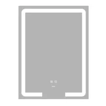 Дзеркало Zerix Prime MR02-60x80 з LED Touch, Anti-fog, димером, регулятором яскравості (ZX6051)
