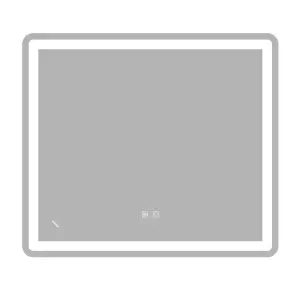 Зеркало Zerix Mirra MR05-80x70-REVERSE с LED Touch, Anti-fog, димером, регулятором яркости (ZX6057) №1