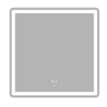 Зеркало Zerix Mirra MR05-80x80 с LED Touch, Anti-fog, димером, регулятором яркости (ZX6058)