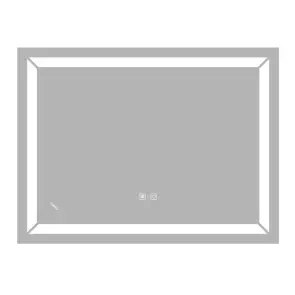 Зеркало Zerix Kubix MR04-80x60-REVERSE с LED Touch, Anti-fog, димером, регулятором яркости (ZX6054) №1