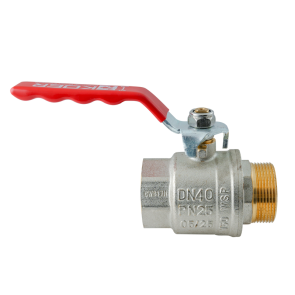 Кран кульовий ГШВ Koer Extreme KE.215-40 - 1 1/2" FM ручка "важіль" червона (KR5754) №4