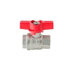 Кран кульовий ГГМ Koer Extreme KE.217-15 - 1/2" FF ручка "метелик" червона (KR5756) №5