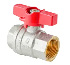 Кран шаровый ГГМ Koer Extreme KE.217-20 - 3/4" FF ручка "бабочка" красная (KR5757)