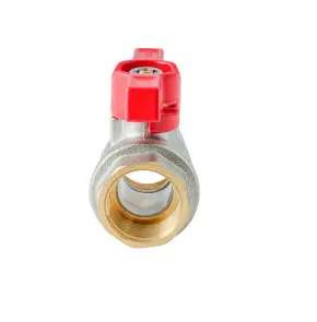 Кран кульовий ГГМ Koer Extreme KE.217-20 - 3/4" FF ручка "метелик" червона (KR5757) №3