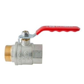 Кран кульовий ГШВ Koer Extreme KE.215-32 - 1 1/4" FM ручка "важіль" червона (KR5753) №4