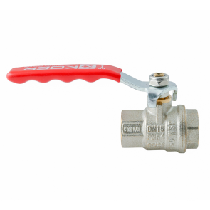 Кран кульовий ГГВ Koer Extreme KE.214-15 - 1/2" FF ручка "важіль" червона (KR5744) №3