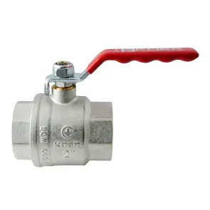 Кран кульовий ГГВ Koer Extreme KE.214-50 - 2" FF ручка "важіль" червона (KR5749) №4