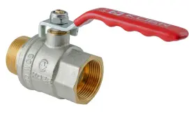 Кран шаровой ГШВ Koer Extreme KE.215-50 - 2" FM ручка "рычаг" красная (KR5755)