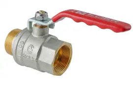 Кран шаровой ГШВ Koer Extreme KE.215-20 - 3/4" FM ручка "рычаг" красная (KR5751)