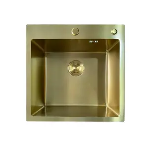 Мийка Mixxus MH5050 Micro Decor Brushed Gold (3.0/0.8) з нерж. сталі (колір матове золото) (MI8214) №5