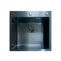 Мойка Mixxus MH5050 Micro Decor Black (3.0/0.8) с нерж. стали (цвет черный) (MI8215)