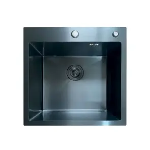 Мийка Mixxus MH5050 Micro Decor Black (3.0/0.8) з нерж. сталі (колір чорний) (MI8215) №1