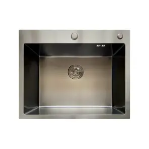 Мойка Mixxus MH6050 Micro Decor Graphite (3.0/0.8) из нерж. стали (цвет графит) (MI8221) №1