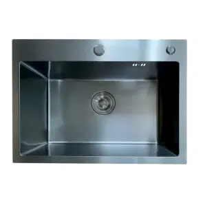 Мийка Mixxus MH5843 Micro Decor Black (3.0/0.8) з нерж. сталі (колір чорний) (MI8219) №5