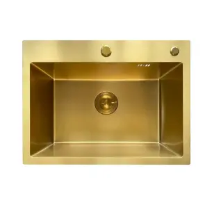 Мойка Mixxus MH5843 Micro Decor Brushed Gold (3.0/0.8) из нерж. стали (цвет матовое золото) (MI8218) №5