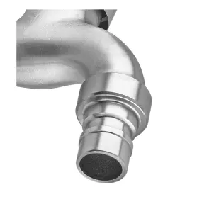 Кран для холодной воды Zerix BIB-002 1/2 (нерж. сталь) (ZX1490) №3