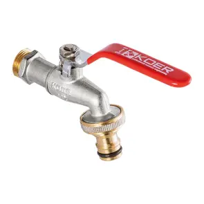 Кран поливу з коннектором для швидкого підключення 1/2" (Koer KR.257) (KR2750) №1