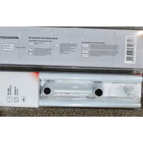 Штанга для шторки телескопічна з тримачем для рушників Mixxus CRA-D-75x125 75cm-125cm (алюміній) (БЛІСТЕР) (AC3588) №13