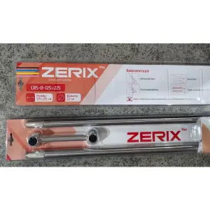Штанга для шторки телескопічна з тримачем для рушників Zerix CRS-D-125x225 125cm-225cm (нержавіюча сталь) (блістер) (ZX6099) №7