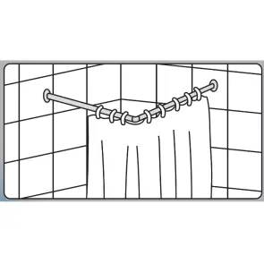 Штанга для шторки кутова Mixxus CRA-A-90x90 90x90cm (алюміній) (БЛІСТЕР) (AC3591) №4