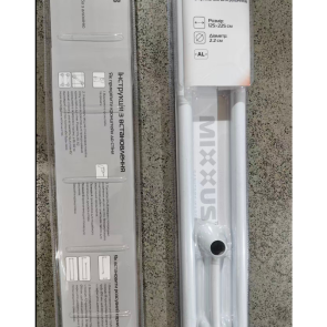 Штанга для шторки телескопічна з тримачем для рушників Mixxus CRA-D-125x225 125cm-225cm (алюміній) (БЛІСТЕР) (AC3589) №7