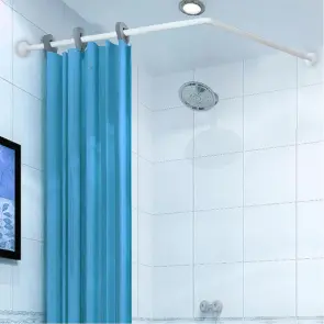 Штанга для шторки кутова Mixxus CRA-A-80x80 80x80cm (алюміній) (БЛІСТЕР) (AC3590) №17