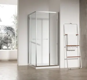 Душова кабіна без піддону Koer SR SC09-90x90x200-R-TR-01 прозоре скло Easy Clean 6мм Хром (KR5770) №3