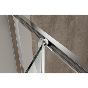 Душова кабіна без піддону Koer SR SC09-90x90x200-R-TR-01 прозоре скло Easy Clean 6мм Хром (KR5770) №5
