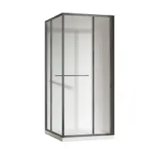 Душова кабіна без піддону Koer SR SC09-90x90x200-L-TR-07 прозоре скло Easy Clean 6мм Графіт (KR5685)
