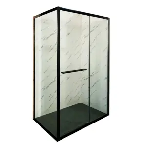 Душевая кабина без поддона Mixxus Premium Quadro SC01-120x80x195-TR Black прозрачное стекло 6мм (MI8293) №1