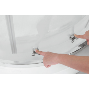 Душова кабіна без піддону Koer SR SC04-90x90x195-TR-02 прозоре скло Easy Clean 5мм SS Color (KR5682) №9