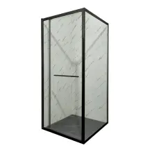 Душевая кабина без поддона Mixxus Premium Quadro SC01-90x90x195-TR Black прозрачное стекло 6мм (MI8292)