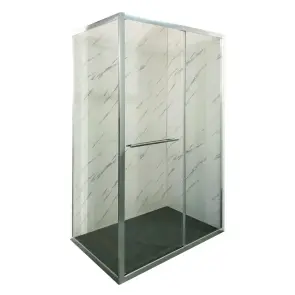 Душевая кабина без поддона Mixxus Premium Quadro SC01-120x80x195-TR Chrome прозрачное стекло 6мм (MI8291) №1