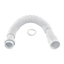 Гофротруба сполучна Zerix GN-01-B з накидною гайкою 1 1/2" (460-1100 мм) (ZX5096)