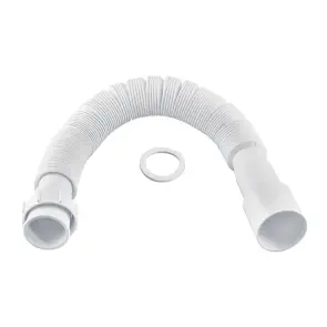 Гофротруба сполучна Zerix GN-01-B з накидною гайкою 1 1/2" (460-1100 мм) (ZX5096) №1