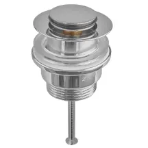Донний клапан для раковини Zerix BV-04 1 1/4'' універсальний (з/без перел) СLICK-СLACK (Колір хром) (ZX6021)