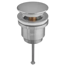 Донный клапан для раковины Koer PW-11-02 1 1/4'' универсальный (с/без перел.) СLICK-CLACK SS COLOR