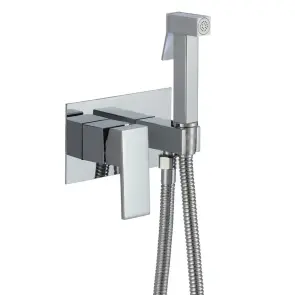 Змішувач для гігієнічного душу Mixxus Premium Kvadro 333 Inner з лійкою (MI6925) №1