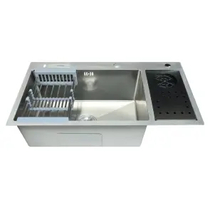Мойка Zerix ZH8245-SET-08 Micro Decor SS Color из нержавеющей стали (цвет нерж.) (ZM5593) №1