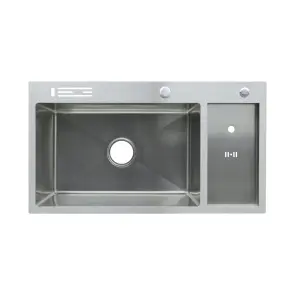 Мойка Zerix ZH8245-SET-08 Micro Decor SS Color из нержавеющей стали (цвет нерж.) (ZM5593) №2