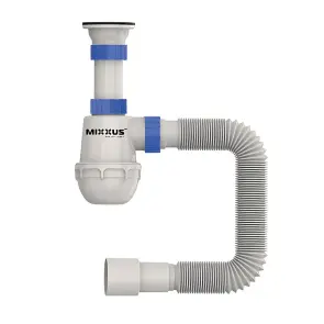 Сифон для кухні Mixxus SK-01-A 1 1/2"x40 з литим випуском 40*40/50 (MI8190) №1