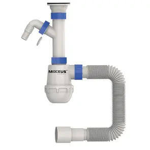 Сифон для кухни Mixxus SK-01-B 1 1/2"x40 с литым выпуском и отводом для стиральной машины (MI8191) №3
