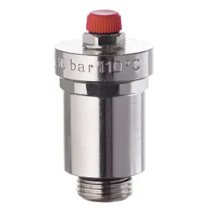Воздухоотводчик автоматический Roho R1301-050N - 1/2" Н (никель) (RO0138) №1