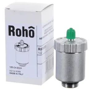 Воздухоотводчик автоматический Roho R630-050 - 1/2" (никель) (RO0155) №2