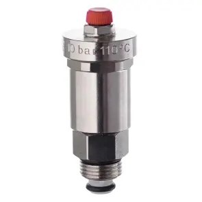 Воздухоотводчик автоматический с клапаном Roho R1302-050N - 1/2" Н (никель) (RO0140) №1