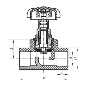 Кран вентильний 40 Koer PPR K0186.PRO (KP0240) №2