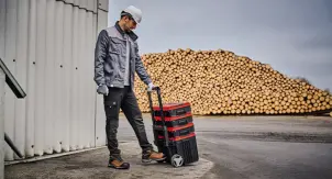 Пластиковый кейс Einhell E-Case L с колесами (4540014) №2