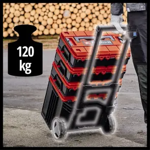 Пластиковый кейс Einhell E-Case L с колесами (4540014) №5